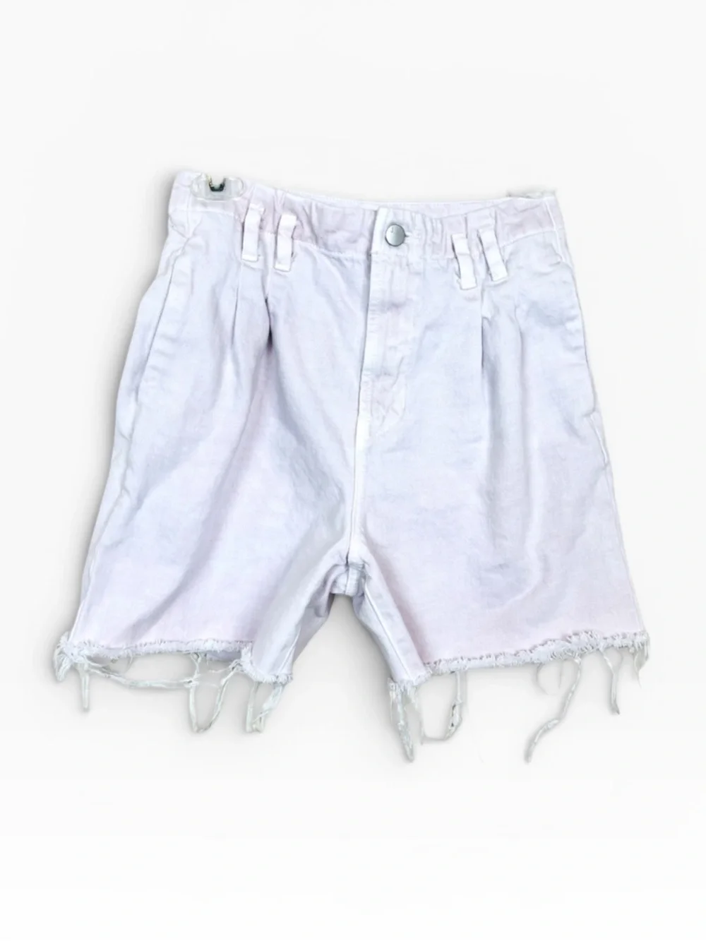 J BRAND Dusky Pink Distressed High Waist Shorts 25 DIY Fade Grunge XS
